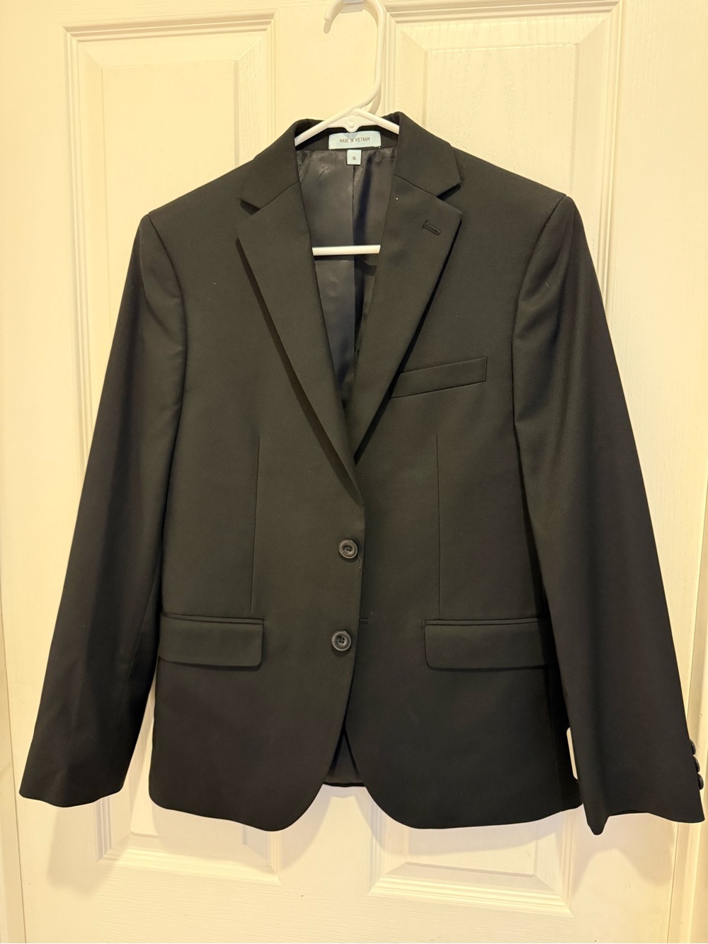 Class Club Boys Black Two-Button Suit Jacket